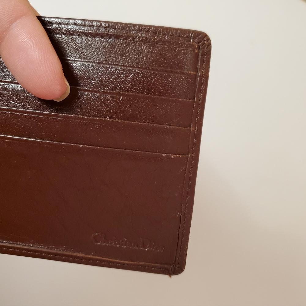 Christian Dior Vintage Men's Brown Leather Wallet - Picture 10 of 12